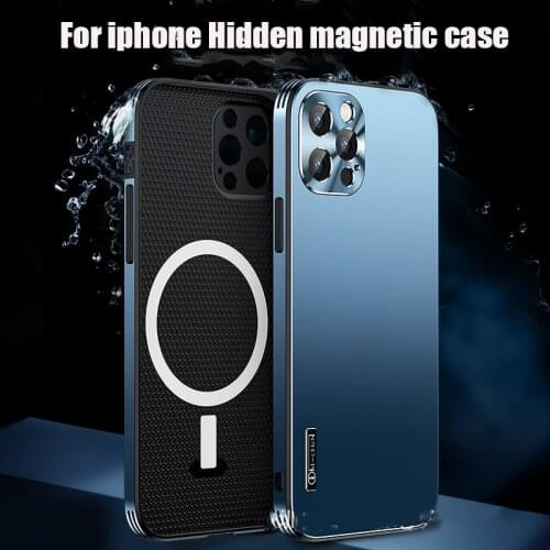 Explosive high-end stealth for MagSafe magnetic suction suitable for iPhone 12 mobile phone case 12promax set iphone12