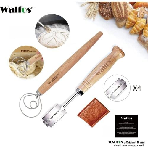 WALFOS Bread Lame New European Bread Arc Curved Bread Knife Western-Style Baguette Cutting French Toas Cutter Tools