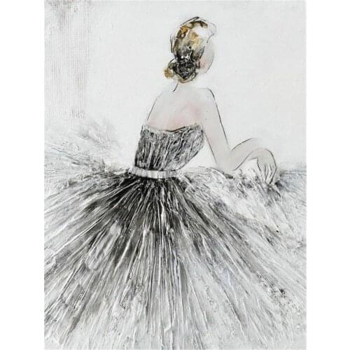 Ballet Woman Printed Fabric 11CT Cross-Stitch Embroidery Patterns DMC Threads Hobby Handmade Craft Painting Promotions Jewelry