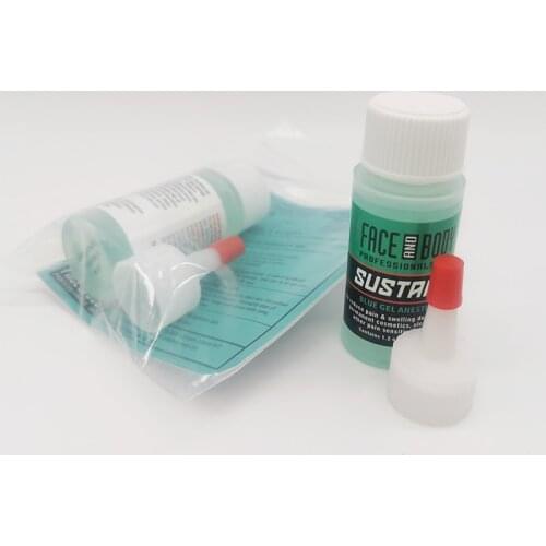 1PCS 1.2OZ Professional BODY AND FACE Procedure Permanent Makeup Topical Sustaine Blue Gel