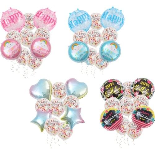 10Pcs Confetti Latex Balloons Colorful Balloons Party Birthday Wedding Decor