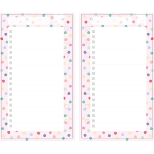 2020 Lovedoki Dokibook Notebook page A5 A6 dot pink weekly plan diary refill 6 ring binder Paper kawaii planner accessories