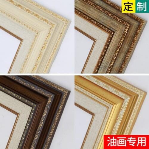 Antique Vintage Picture Frame Luxury Wood Gallery Display Picture Frame Gold Wall Art Ramka Na Zdjecie Home Decor DE50HK