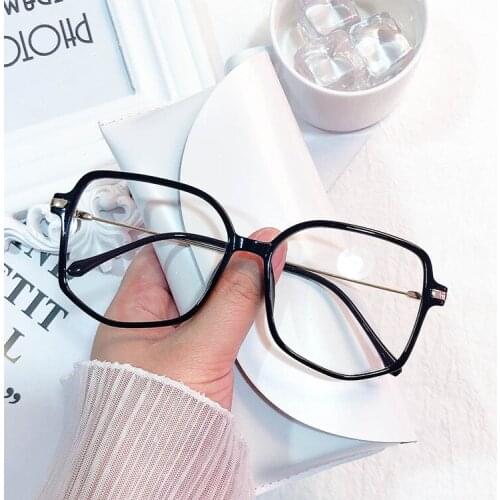 Brand Design Round Glasses Frames Men Retro Transparent Optical Eyeglasses Women Fashion Black Pink Clear Lens Eyewear
