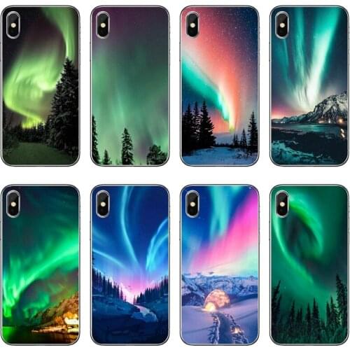 Northern night Sky TPU Soft Phone Case For Xiaomi Mi 11 Note 10 10T 9 9T 8 Pro A2 Lite A3 A1 Poco F1 F2 M3 X3 NFC