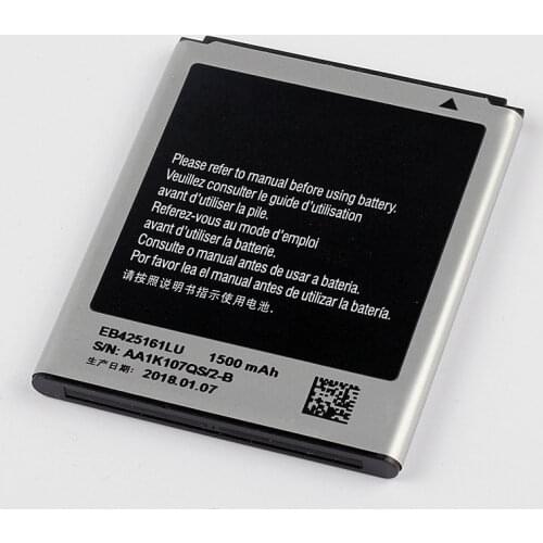 Dinto 1pc New 1500mAh EB425161LU Smart Phone Battery for Samsung GT-S7562L S7560 S7566 S7568 S7572 S7580 i8160 i8190 i739 T59