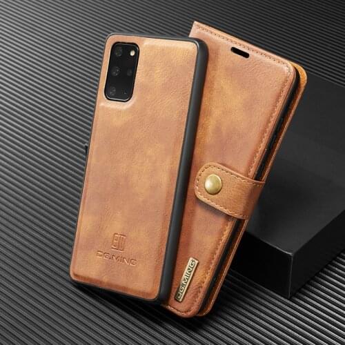 For Galaxy A51 A71 A50 S9 S10 Note 10 9 S20 S21 Plus Note20 Ultra Leather Stand Wallet Detachable Magnetic Removable Cover Case