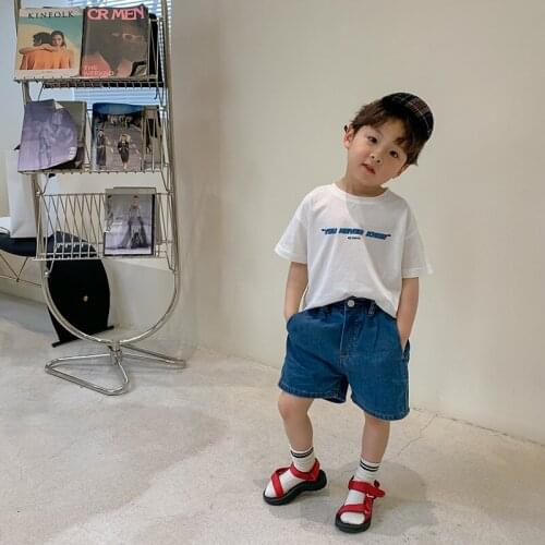 Toddler Boys Denim Shorts Korean Casual Loose Solid Jeans Shorts for Children Summer Baby Boys Fashion Short Pants Kids Shorts