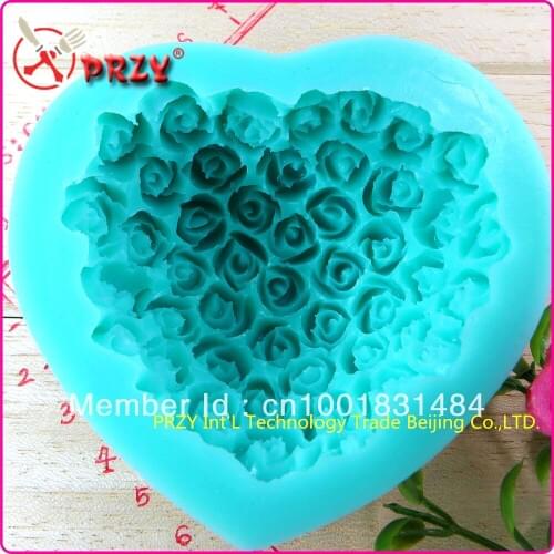 Hot sale rose chocolate mold silicon fondant Cake decoration mold Food grade material NO.SI291
