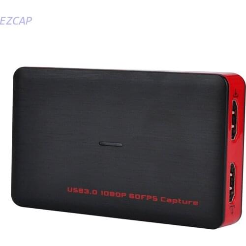 USB 3.0 HD Game Capture Converter Live Sreaming Plug and Play HD Input Output for XBOX One PS4 WII U Free shipping