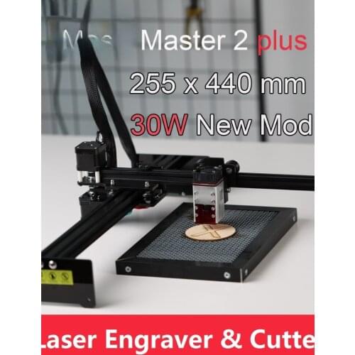 Master 2 Plus Laser Engraver Machine Laser Cutter CNC Router with 30W Focusable Laser Head App Control for Wood Leather
