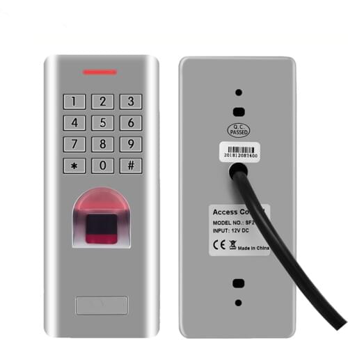 Metal case Door gate access control 1000 users Waterproof IP66 Fingerprint access control keypad(no RFID function)