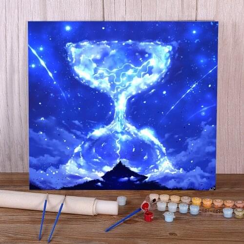 Scenery Time Clouds DIY Painting By Numbers Kit Acrylic Paints 50*70 Picture By Numbers Photo Wall Decoration Drawing