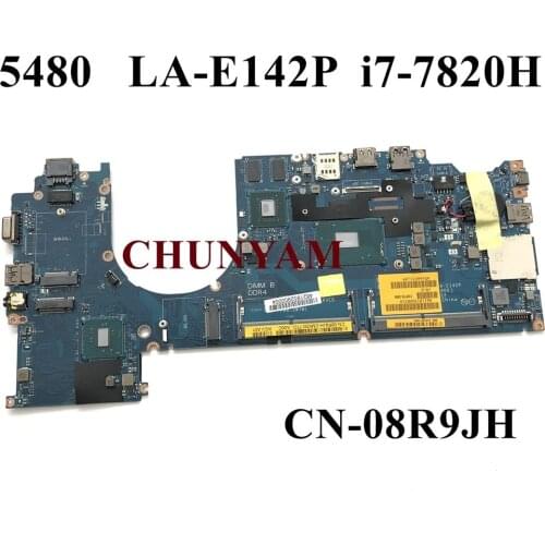 NEW LA-E142P w/ i7-7820HQ 2GB FOR Dell Latitude 14 E5480 5480 Laptop Notebook Motherboard CN-08R9JH 8R9JH Mainboard 100% Tested