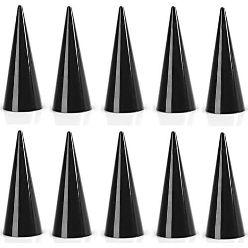 1Pc Plastic Finger Cone Fingertip Ring Stand Display Showcase Holder Storage