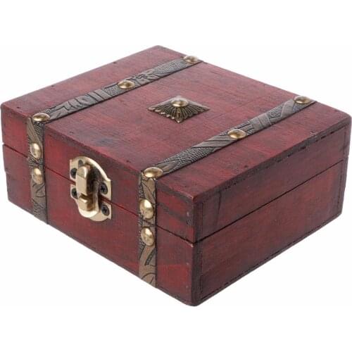 1Pc Handmade Retro Jewelry Box Wooden Case Box Pearl Necklace Bracelet Organizer Wedding Table Gift Box