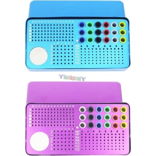 Dental Autoclavable Disinfection Burs Holder Block Sterilisator Box Dental Endo Box For Dental Lab