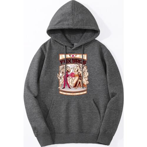 Inuyasha Hoodies Sweatshirts Men Naruto Kyuubi Pullover 2019 New Arrival Fox Bros Fleece Hooded Tracksuit Warm Casual Streetwear