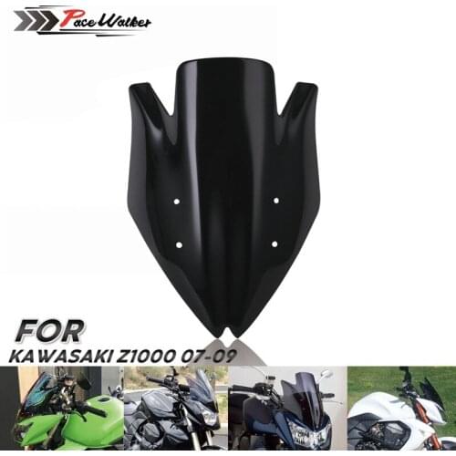 Z1000 Windshield WindScreen Wind Deflectors Motorcycle For KAWASAKI Z 1000 2007 2008 2009 Double Bubble Modified accessorie