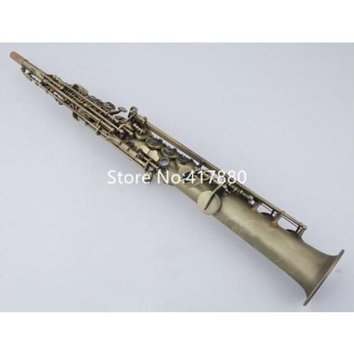 Japan Saxophone Soprano KSS-902 Bb Retro sax Antique copper Musical instrument High Quality With Case All Accessories