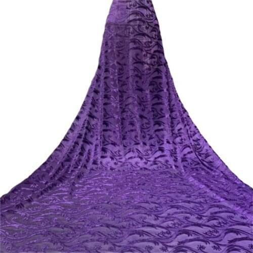 Royal Blue 2021 Velvet Purple Net Lace High Quality Emerald Green Latest Embroidery Fabric Party Asoebi Nigeria African