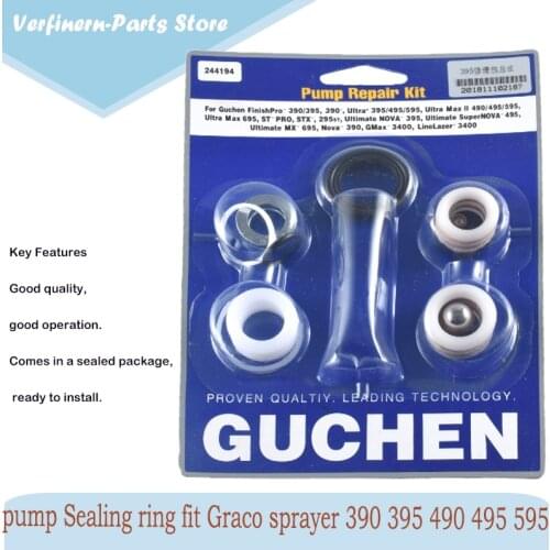 Airless Sprayers Pump repair kit For 244194 pump Sealing ring fit Graco sprayer 390 395 490 495 595