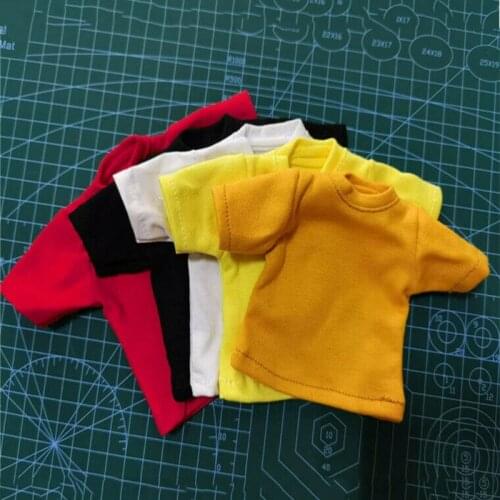 1/6 T001 T-shirt Tops Male Clothes For 12inch Male HT Action Figure Body Toys