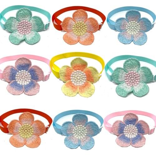 50/100pcs Pet Accessories Dog Bow Tie Small Dog Cat Puppy Bowtie Collar Flower for Small Dog Bow Tie Pet Grooming Supplies