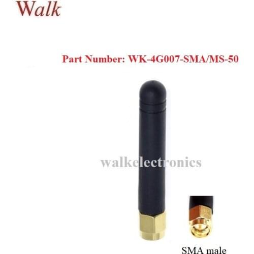 50mm length small size SMA male straight 4G LTE rubber antenna omni directional LTE 2g 3g 4G stubby sma antenna