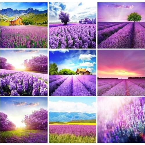 5D DIY Flower Scenery Diamond Painting Scenic Diamond Embroidery Full Square Painting Rhinestones Home Decor Diamonds Mosaic