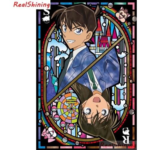 5D Diy Diamond Painting Cross Stitch full Square Diamond Embroidery Detective Conan picture for room Decor H1837