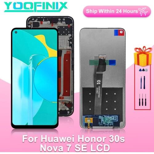 6.5" Original For Huawei Honor 30S Display LCD Touch Screen Digitizer Display Replacement Parts For Huawei Nova 7SE LCD CDY-AN90