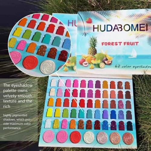 62-Color Matte Eyeshadow Palette Waterproof Glitter Make Up Soft and Smooth Texture Durable and Comfortable