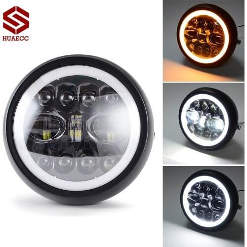 7.5 inch LED Headlight DRL Light for Motorcycles Rod FatBob Heritage Softail Slim Deluxe Switchback Road King Motorcycle