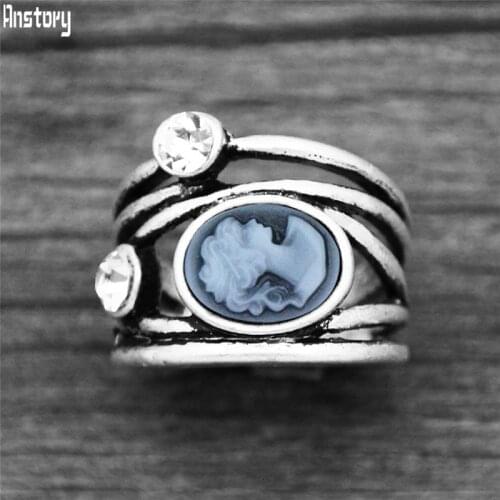 Anstory Rings With Crystals