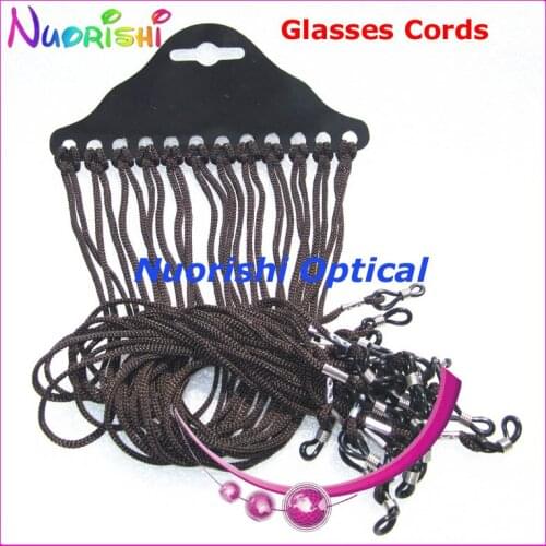 Free shipping L703 120pcs black eyeglass sunglasses braided nylon neck string cord retainer strap eyewear lanyard holder