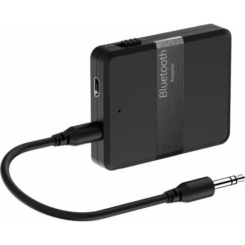 Bluetooth 4.1 audio Transmitter Receiver 3.5mm Audio Adapter Aptx Music Stereo Low Latency Pair 2 At Once for Home Car