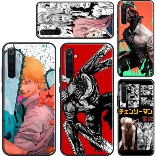 Anime Chainsaw Man For OnePlus 9 9Pro 7 8 8Pro 8T 9R Case For Realme 8 7 6 Pro Q3 C3 C11 C15 C21 GT Neo Cover