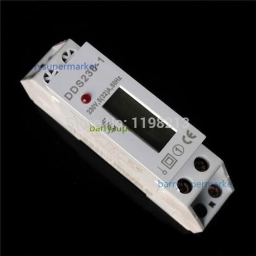 DDS238-1 5(32)A 230V 50HZ Single phase Din rail KWH Watt hour din-rail energy meter LCD Energy Meters tester monitor checker