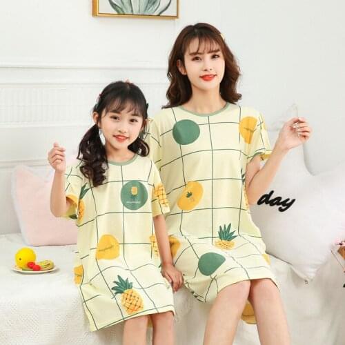 Kids Girls Nightgowns 100% Cotton Nightdress Summer Baby Clothes Sleepwear Teenages Girl Night Dress Sleepshirt Children Pajamas