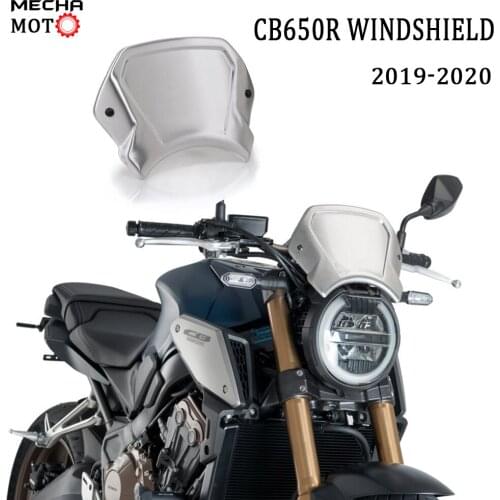 For Honda CB1000R 2018 2019 2020 2021 Motorcycle Carbon Fiberlines Sports Windshield WindScreen Deflector Viser Visor Fits