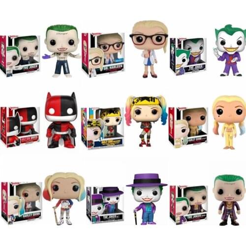 Funko Suicide Squad Harley Quinn Joker Batman Super Heros Action Figure Collection Limited Edition Model Toys for Children Gift
