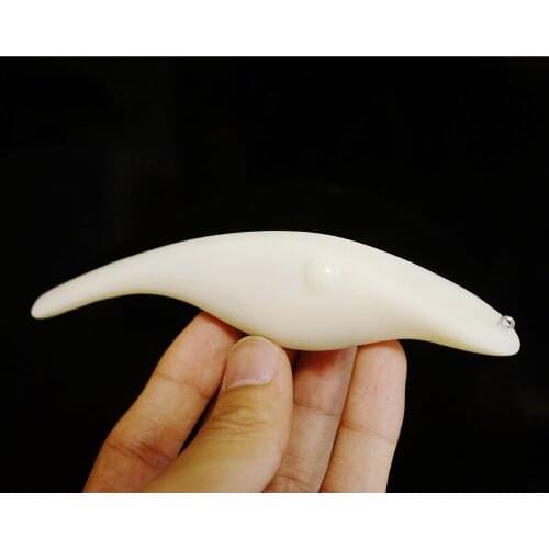 GYFISHING 10 Pcs Unpainted White Pike Muskie Lures Hard Baits Body