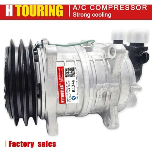 AC Compressor TM15 Replaces HP150 10355011 48845011 2521152 With Two Grooves Pulley