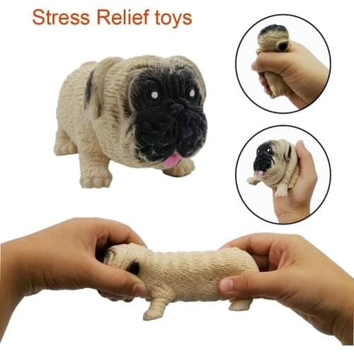 Creative and interesting Squeeze decompression toy pug novelty joke squeeze dog compression sand stretch stretch pinch adult