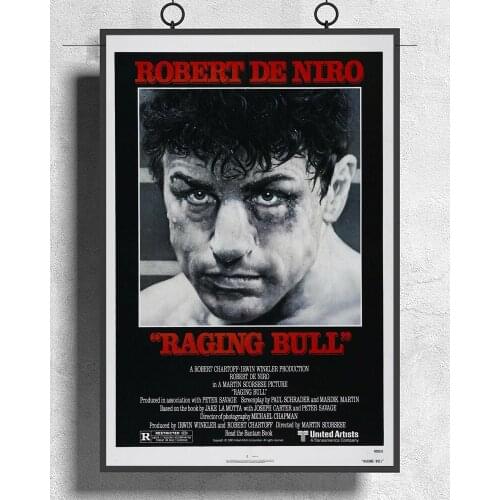 L167 RAGING BULL Movie Boxing Fighter Silk Fabric Poster Art Decor Indoor Painting Gift
