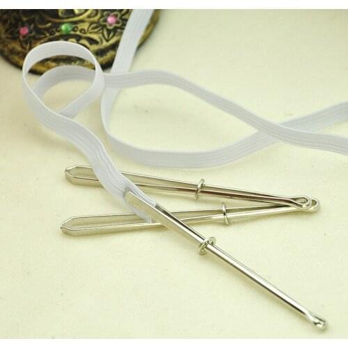 2Pcs Elastic Band Threading Guide Forward Device DIY Cross Stitch Practical Wear Elastic Clamp Practical Home Sewing Tools