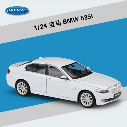 Welly 1:24 BMW 535i Sports car simulation die-casting alloy car model ornaments collection of childrens toys