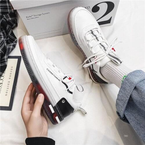 Mens sneakers Student Leisure Shoes All-Matching Small White Shoes Board Shoes casual shoes men sneakers fashion Lace-up