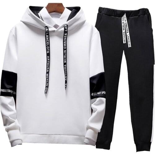 Spring&Autumn Cool Sweatshirt Men Hip Hop patchwork Long Sleeve Pullover contrast Hoodies Sweatshirt hoodies Men high quality